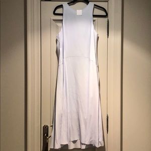 Pale blue silk dress